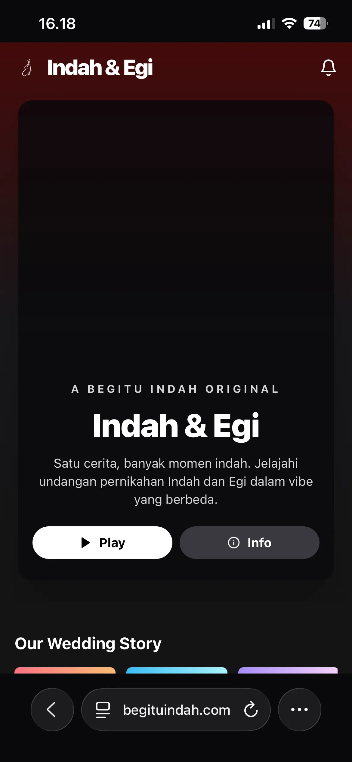Tampilan 1 tema Series