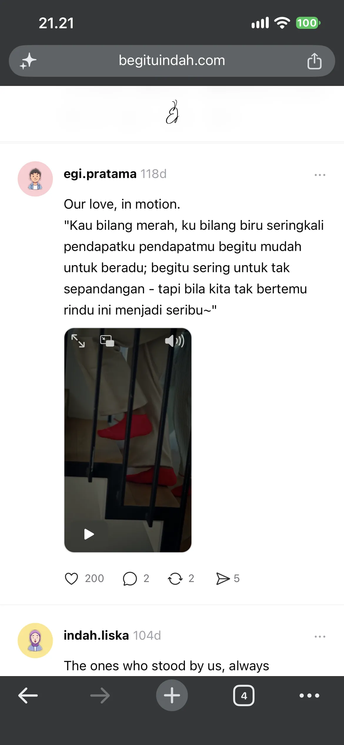Tampilan 3 tema Thread